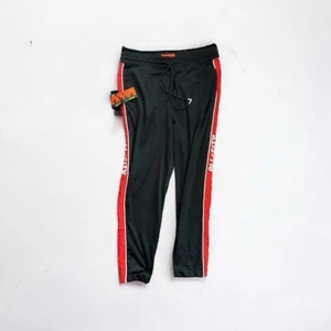 Just Don All City Sweat Pants Joggers Skinny Fit Black Red Men's Size L - Picture 1 of 7