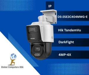 Cámara IPC Hik TandemVu 4MP+4MP 4X PoE PTZ DS-2SE3C404MWG-E/142.8-12mm DarkFight - Imagen 1 de 3