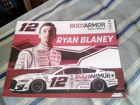 2023 RYAN BLANEY #12 BODY ARMOR NASCAR POSTCARD Cover