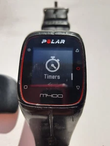 Polar M400 Bluetooth GPS Multisport Smart Watch, Running Cycling, Black, Ripped - Picture 1 of 5