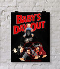 Baby's Day Out Retro Movie Logo Black Poster Size 16" x 20"