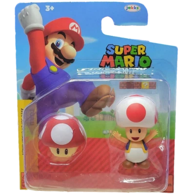 ¡NUEVO! Figura de acción Nintendo Super Mario Bros., sapo con hongo rojo Foto 1 de 2