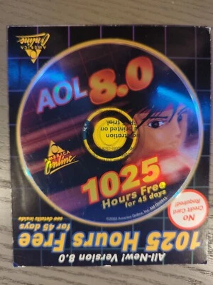 All-New Version 8.0 AOL CD - Anime Character - Ryu - New & Sealed Vintage - Image 1 of 2