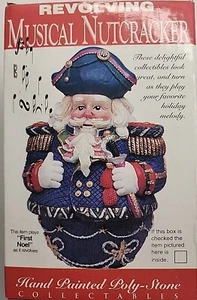 Vintage Revolving Music Box Nutcracker - "First Noel" 1996 Joelson Musical - Picture 1 of 2