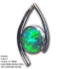 Opal Pendant Locket Gemstone Necklace Sterling Silver Australia Jewelry SP2053