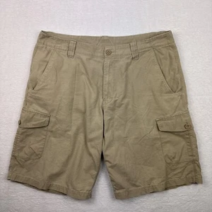 The North Face Shorts Mens Size 36 Tan Khaki Cotton Hiking Camping Outdoors - Picture 1 of 15
