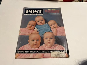 Saturday Evening Post Magazine May 2 1964 Fischer Quints - Picture 1 of 1