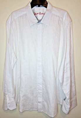 Camisa de vestir floral de cachemira Robert Graham para hombre calce clásico con puños abatibles Foto 1 de 4