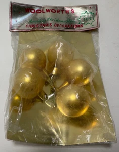 Ornamenti Natalizi Vintage Woolworth’s Confezione Originale da 5 Made in Japan - Foto 1 di 6