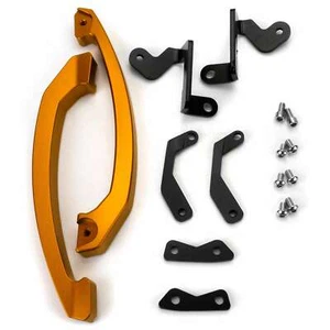 CNC Alluminio Passeggero Maniglie Passeggero adatto per Yamaha MT07 Oro - Bild 1 von 1