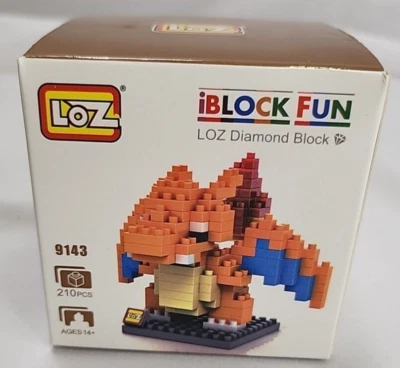 iBlock Fun LOZ Diamond Block Pokemon Charizard Building Toy New Sealed - Image 1 of 4