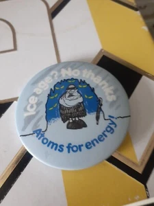 Insignia vintage de átomos para energía - Imagen 1 de 2