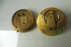 Movimenti orologi da tasca, 2 vecchi movimenti, carica a chiave - Foto 1 di 6