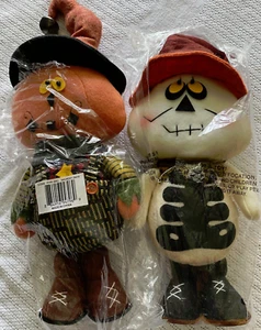 Scarecrow and Skeleton halloween decor, home decor. plush - Picture 1 of 3