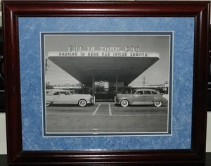 "EAT IN YOUR CAR" - LOOMIS DEAN (1917-2005) GERAHMTER/DOPPELTER MATTIERTER FOTOKUNSTDRUCK - Bild 1 von 4