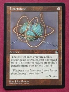 Magic The Gathering STRONGHOLD HEARTSTONE artifact card MTG - Imagen 1 de 2