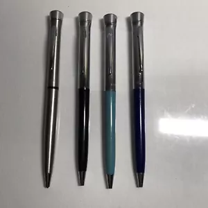Lot Of 4 Vintage Garland Usa Bubble Top Pens - Picture 1 of 12