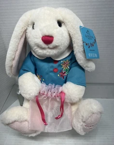 Peluche Godiva 11” Blanco Conejito de Pascua Peluche Nuevo con Etiqueta - Imagen 1 de 8