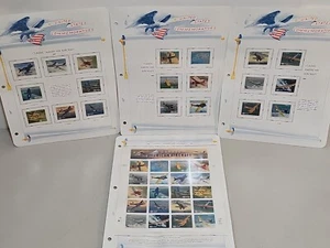 US Commemorative Stamps 4 pages American Aircraft 32c Stamp Sheets MINT!! - Picture 1 of 5