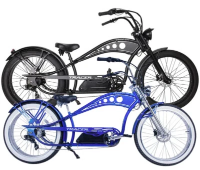 Bicicleta Eléctrica 26" Fat Tires 750W Cruiser 48V Shimano 7 Velocidades Chopper e-Bike Foto 1 de 4