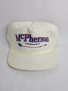 cappello trucker berretto baseball vintage tessuto snapback McPherson Archer retrò, nos - Foto 1 di 2