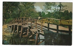 VTG Postcard - Famous Concord Bridge, Concord, Massachusetts - Picture 1 of 2