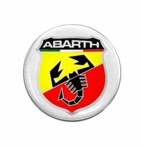 PEGATINA ABARTH 50MM EMBLEMA 3D AUTOADHESIVA PRODUCTO AUTORIZADO HECHO EN ITALIA - Imagen 1 de 3