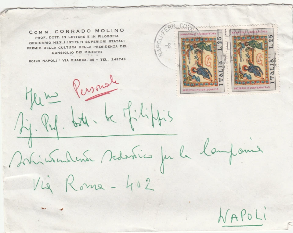 UU00002 - SINGOLO MULTIPLO COPPIA SU LETTERA - Immagine 1 di 1