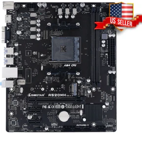 Scheda madre Biostar A520 A520MH mATX AM4 (Ryzen 3000-5000 Ready) BIOS più recente - Foto 1 di 6