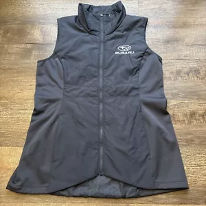 Subaru Embroidered Logo Employee Fan Gray Full Zip Up Vest Women’s Ladies Large - Picture 1 of 8
