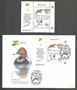 Turkish Northern Cyprus. EUROPA 2021 Min. Sheet and FDC - Picture 1 of 1