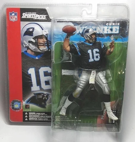 Chris Weinke Carolina Panthers McFarlane Action Figure Debut NIB NFL 2002 Cover