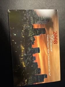 2008 Denver 14 Coin Uncirculated US Mint Set With COA. - Picture 1 of 2