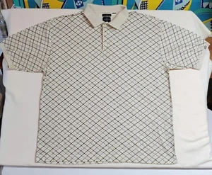 Docker’s Golf Herren Poloshirt Gr. XXL Schwarz Blau Design 3 Knöpfe Kurzarm - Bild 1 von 7