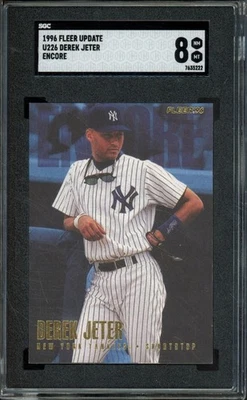 1996 Fleer Update DEREK JETER #U226 New York Yankees Encore SGC 8 NM-MT - Image 1 of 2