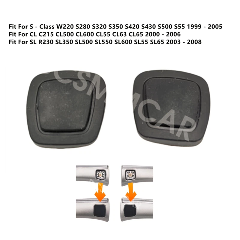 Keyless Entry Car Door Handle Button Cap Fit For Mercedes-Benz SL550 2003-2008 - Image 1 of 4