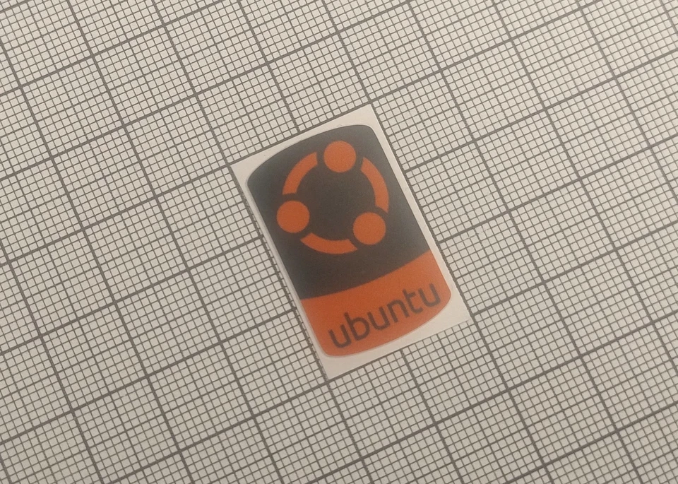 5 x Pegatinas Negras y Naranja Ubuntu Linux Nuevo Logotipo Para Estuche de Computadora 18 x 28 Foto 1 de 1