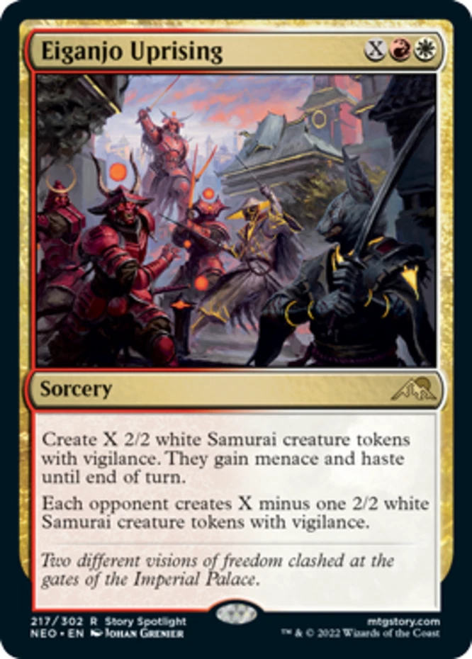 x1 Eiganjo Uprising - Kamigawa: Neon Dynasty - NM - MTG - Image 1 of 1