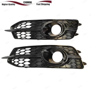 Fit For Audi A6 C7 S Line S6 2011-2014 Front Bumper Fog Lamp Light Cover Pair - Picture 1 of 5