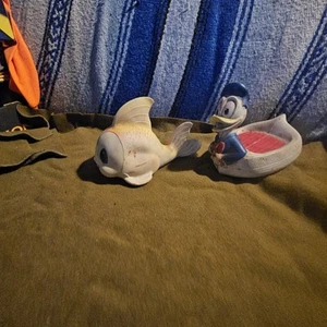 1930s Disney Pinocchio Cleo Goldfish & Donald Duck soap dish The Sun Rubber Co - Picture 1 of 6