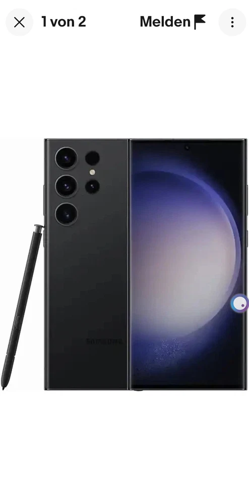 Samsung Galaxy S23 Ultra SM-S918B/DS 512GB Phantom Black Dual-SIM - Bild 1 von 1