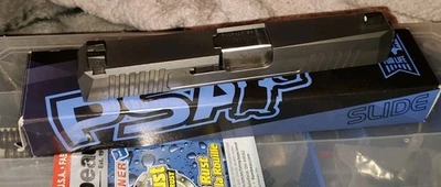 Adaga Glock 19 Gen 1-3 COMPLETA Slide G19 PSA prata com mira noturna Truglo  - Imagem 1 de 4