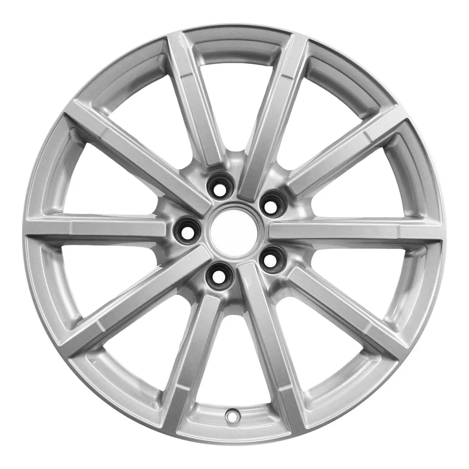 18x8 10 Spoke Refurbished Aluminum Wheel Painted Silver 560-58949 - Image 1 of 1