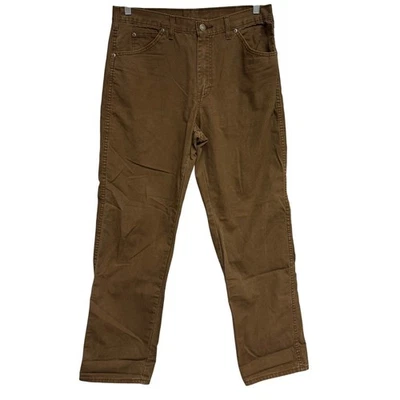 Dickies Brown Canvas Work Pants Size 32x31 Straight Leg Cargo Utility - Image 1 of 4