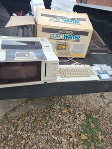 1986 Dual Screen Vintage Magnavox Video Writer in Box ++ wie besehen - Bild 1 von 24