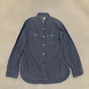 Engineered Garments Chambray Shirt Blue Size Large Used No Damage - Picture 1 of 8