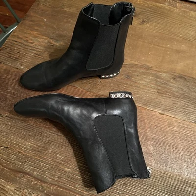 Женские гламурные черные ботильоны на молнии Modern Vice размер 37,5/США 7,5 - Изображение 1 из 4