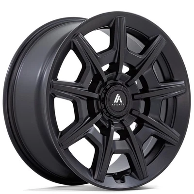 20x9"Asanti Wheels ABL-41 Esquire Satin Black with Gloss Black Face Rims (S04) Foto 1 de 4