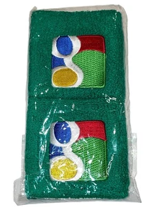 Google grüne Handgelenk Schweißbänder Kleinbuchstaben G Farbe Block 2009 Favicon Logo SELTEN HTF - Bild 1 von 4