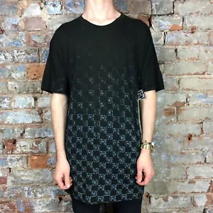T-shirt vintage a maniche corte Krew Checkerfade nuova in nero - taglia: S, M, L. - Foto 1 di 3